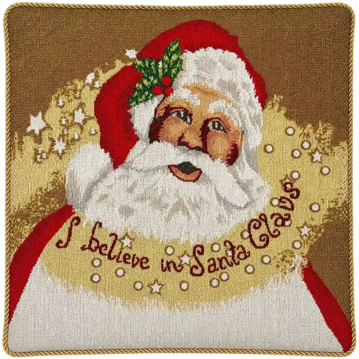 Believe in Santa Christmas Cushion Throw Pillow Covers - Set of 2 Cartsfy Inc.