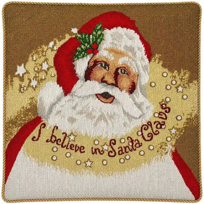 Believe in Santa Christmas Cushion Throw Pillow Covers - Set of 2 Cartsfy Inc.