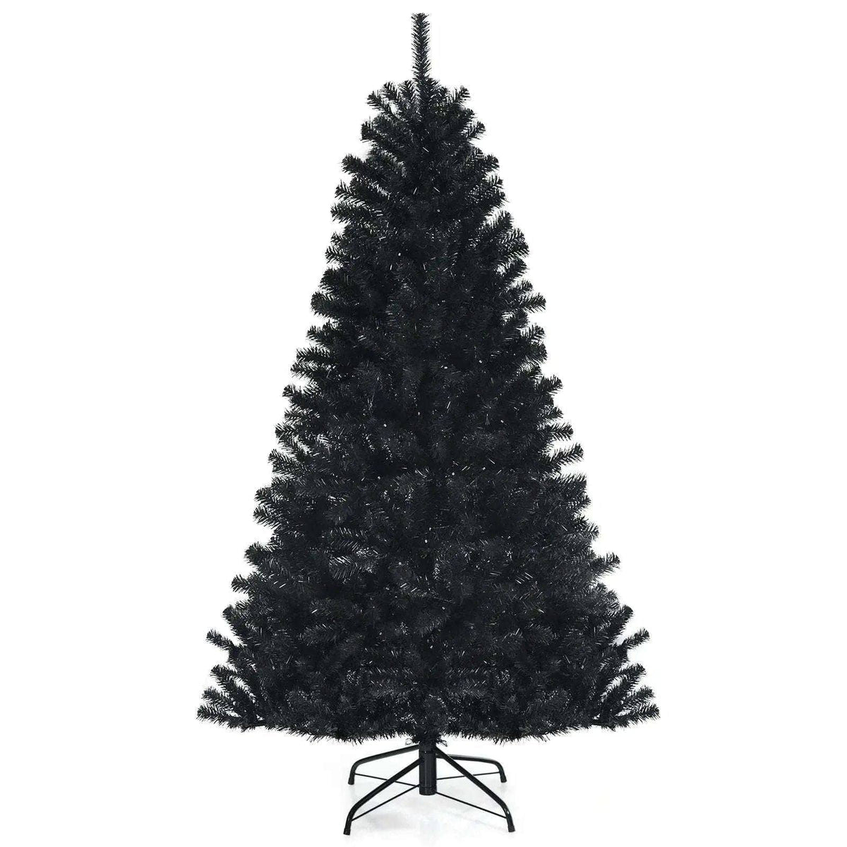 Black Artificial Christmas Halloween Tree with Purple LED Lights Cartsfy Inc.