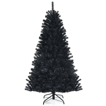 Black Artificial Christmas Halloween Tree with Purple LED Lights Cartsfy Inc.