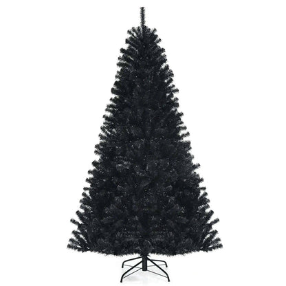 Black Artificial Christmas Halloween Tree with Purple LED Lights Cartsfy Inc.