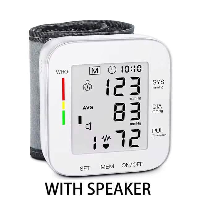 Blood Pressure Monitor Digital Wrist Blood Pressure Machine Automatic Cuff BP Detector Cartsfy Inc.