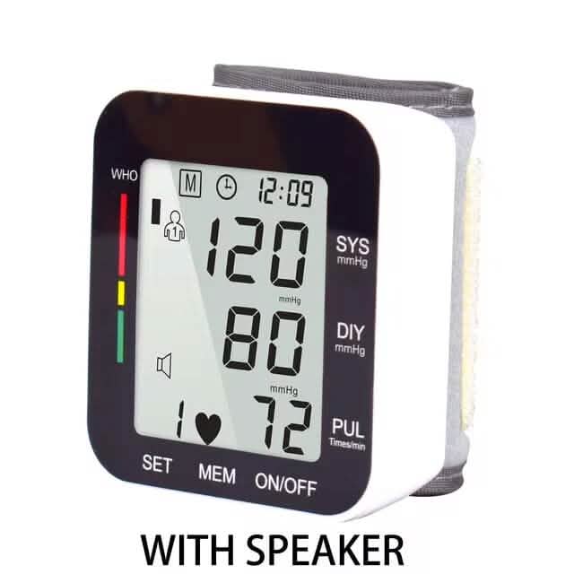 Blood Pressure Monitor Digital Wrist Blood Pressure Machine Automatic Cuff BP Detector Cartsfy Inc.