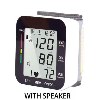 Blood Pressure Monitor Digital Wrist Blood Pressure Machine Automatic Cuff BP Detector Cartsfy Inc.