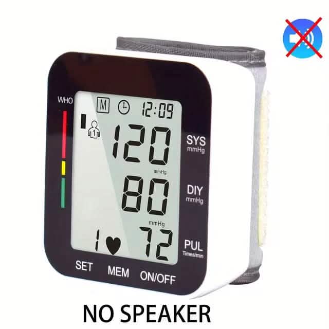 Blood Pressure Monitor Digital Wrist Blood Pressure Machine Automatic Cuff BP Detector Cartsfy Inc.