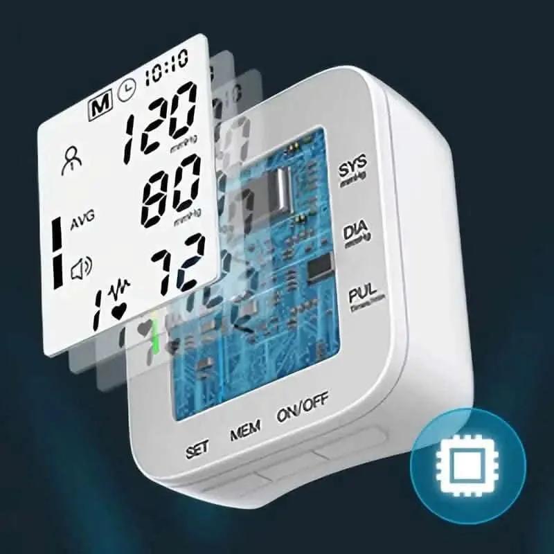 Blood Pressure Monitor Digital Wrist Blood Pressure Machine Automatic Cuff BP Detector DailySale Black / Voice Black / No Voice White / Voice Black / Voice-Black / No Voice-White / Voice-White / No Voice-