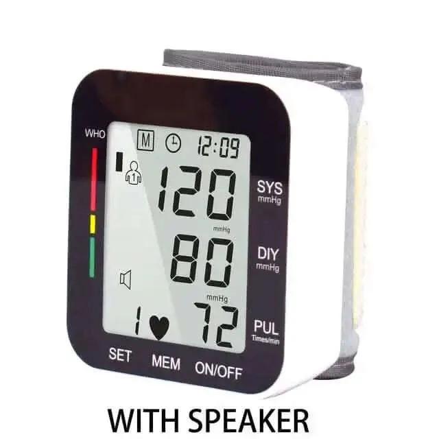 Blood Pressure Monitor Digital Wrist Blood Pressure Machine Automatic Cuff BP Detector DailySale Black / Voice Black / No Voice White / Voice Black / Voice-Black / No Voice-White / Voice-White / No Voice-