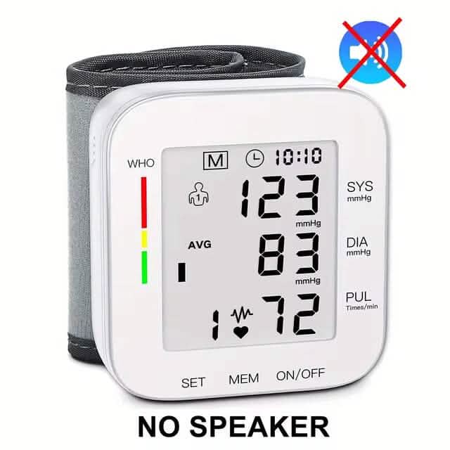 Blood Pressure Monitor Digital Wrist Blood Pressure Machine Automatic Cuff BP Detector Cartsfy Inc.