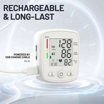 Blood Pressure Monitor Digital Wrist BP Machine Automatic BP Cuff with 2 Users 180 Memory Voice Large LCD Display Cartsfy Inc.