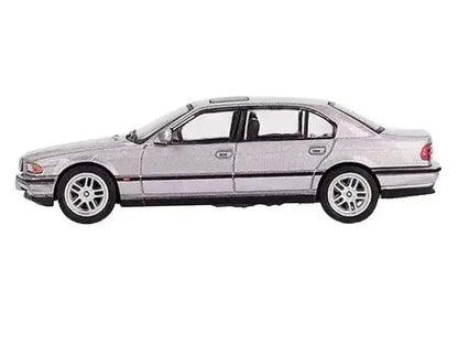 BMW 750IL Aspen Silver Metallic with Sun Roof Limited Edition 1/64 Diecast Model Car by Mini GT Cartsfy Inc.