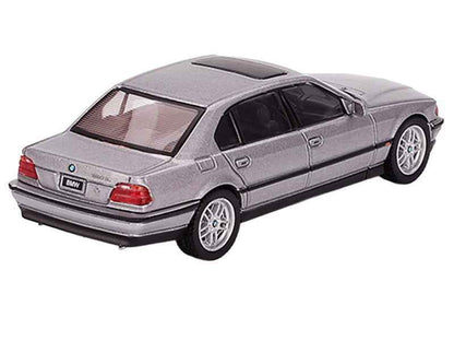 BMW 750IL Aspen Silver Metallic with Sun Roof Limited Edition 1/64 Diecast Model Car by Mini GT Cartsfy Inc.
