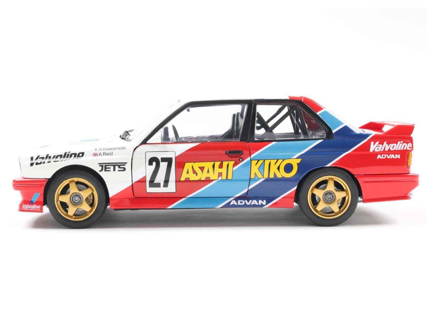 BMW E30 M3 #27 Atsushi Kawamoto - Anthony Reid "Japanese Touring Car Championship" (1986) "Competition" Series 1/18 Diecast Model Car by Solido Miniature Motors Default Title Default Title-