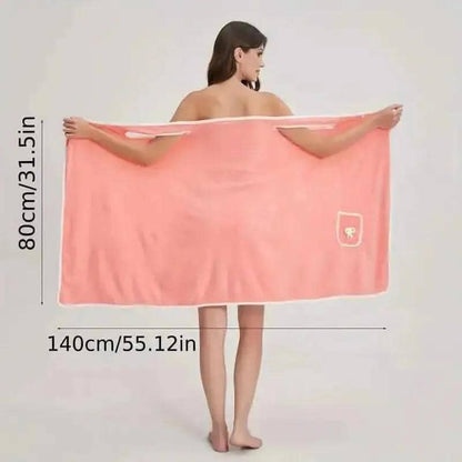 Bowknot Wearable Bath Towel for Adults DailySale Purple Blue Gray Purple-Blue-Gray-Pink-Khaki-