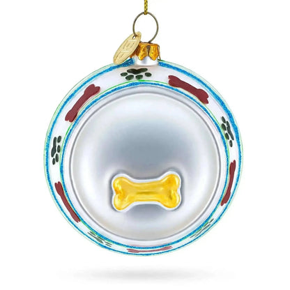 Bowl White Bone Glass Christmas Ornament Cartsfy Inc.