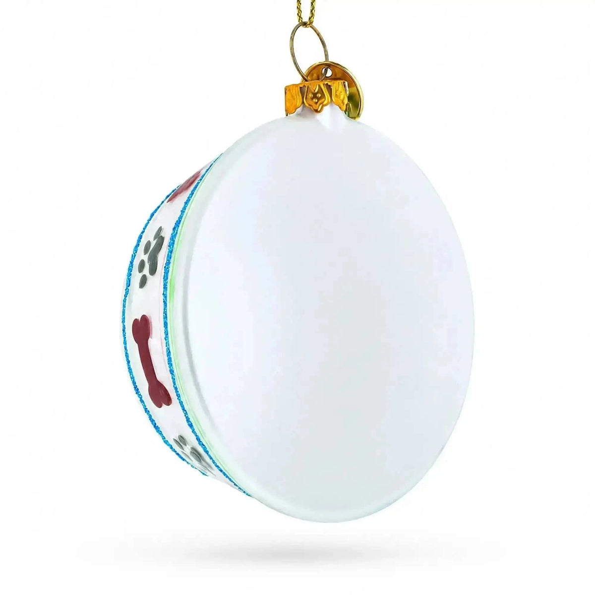 Bowl White Bone Glass Christmas Ornament Cartsfy Inc.