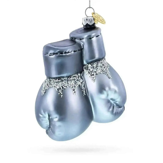 Boxing Gloves Glass Christmas Ornament Cartsfy Inc.