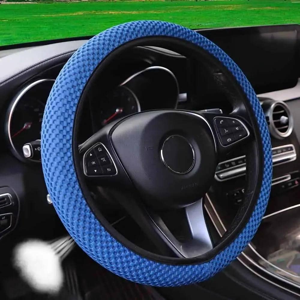Breathable Comfortable Non-slip Mesh Steering Wheel Cover DailySale Black Gray Blue Black-Gray-Blue-Red-