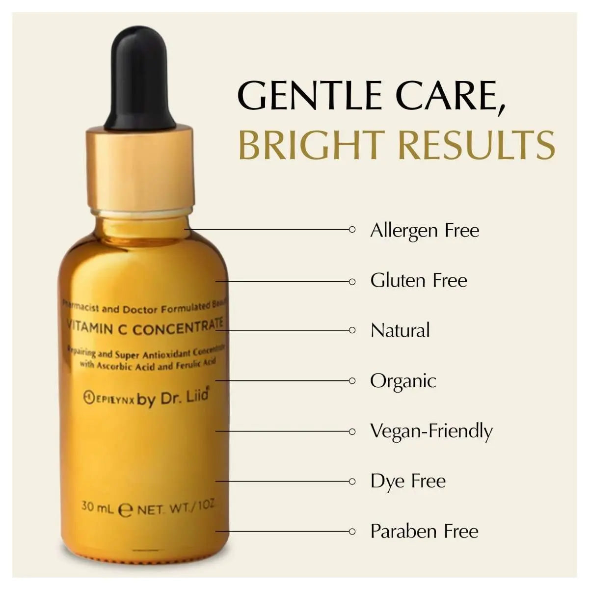 Brightening Vitamin C Glow Serum for Sensitive & Dry Skin – Vegan, Gluten-Free, Anti-Aging, Fragrance-Free Cartsfy Inc.