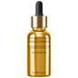 Vitamin C serum bottle with black dropper and gold metallic collar