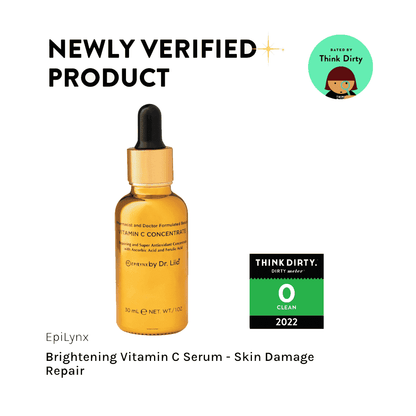 EpiLynx vitamin C serum bottle with black dropper