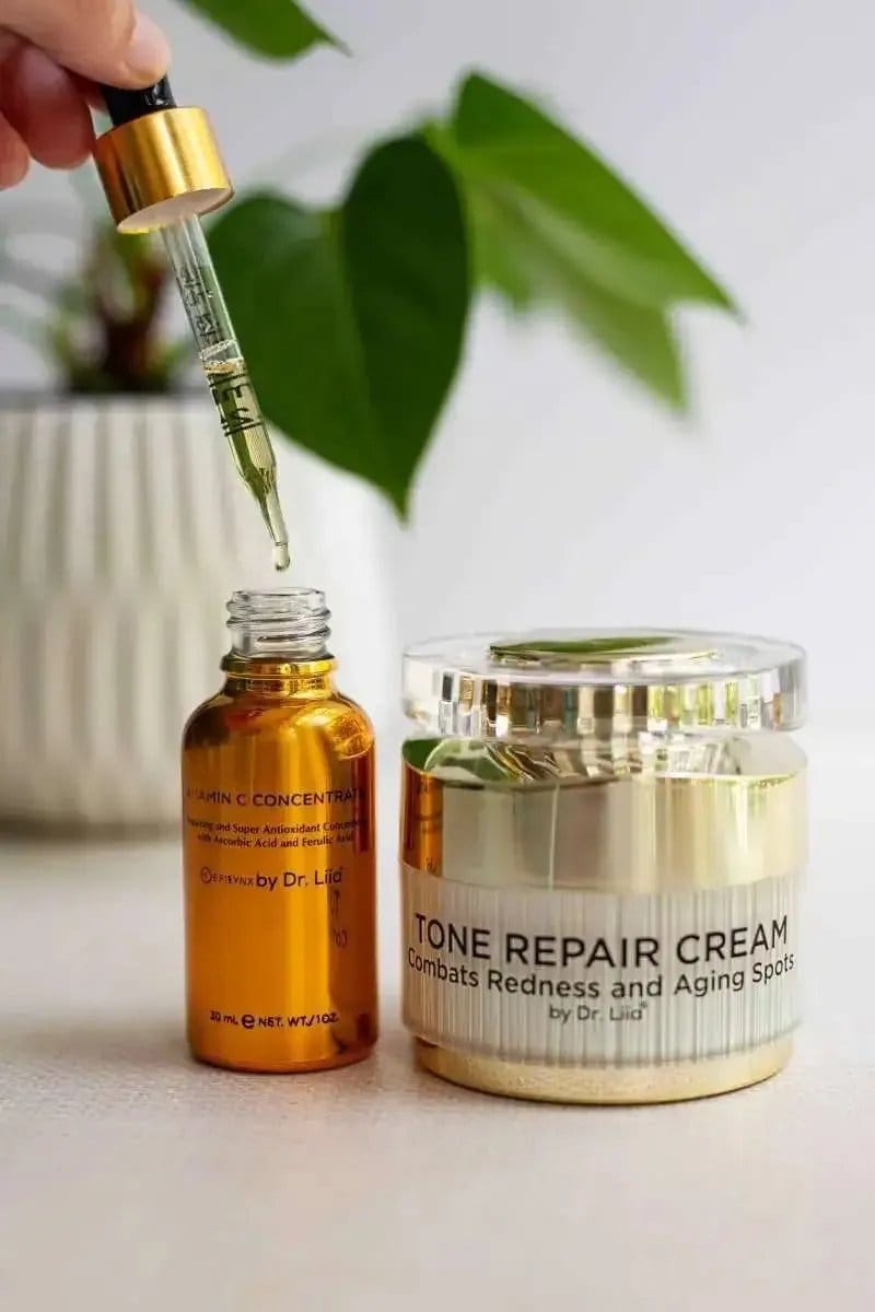 Brightening Vitamin C & Tone Repair Cream Set – Vegan, Gluten-Free Dark Spot & Hyperpigmentation Duo EpiLynx Default Title Default Title-
