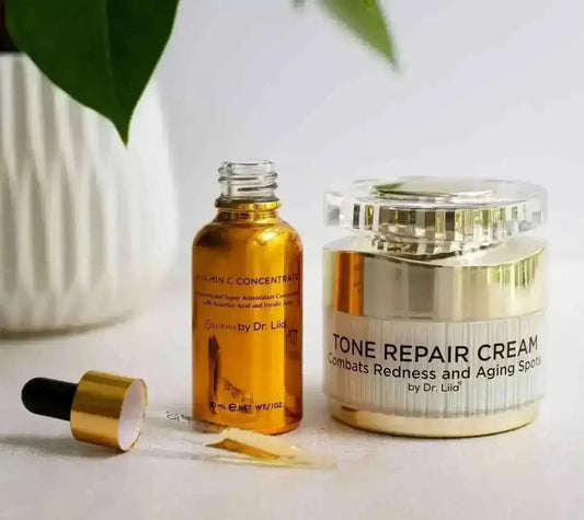 Brightening Vitamin C & Tone Repair Cream Set – Vegan, Gluten-Free Dark Spot & Hyperpigmentation Duo Cartsfy Inc.