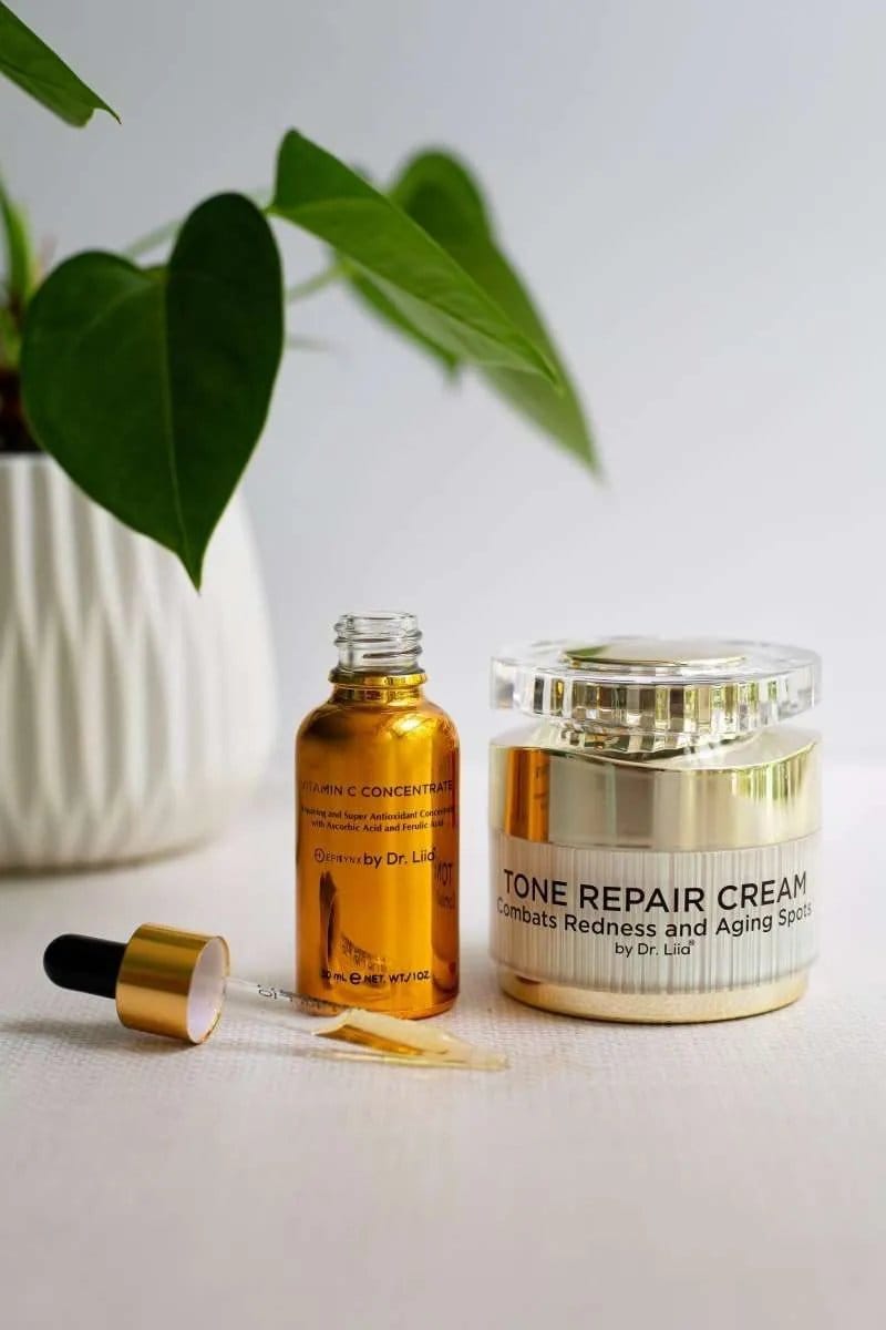 Brightening Vitamin C & Tone Repair Cream Set – Vegan, Gluten-Free Dark Spot & Hyperpigmentation Duo EpiLynx Default Title Default Title-