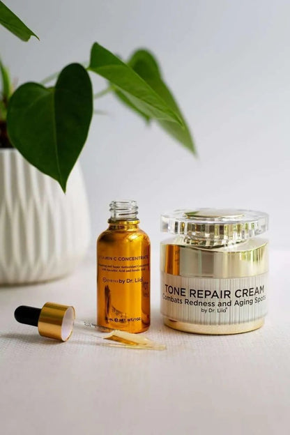 Brightening Vitamin C & Tone Repair Cream Set – Vegan, Gluten-Free Dark Spot & Hyperpigmentation Duo EpiLynx Default Title Default Title-