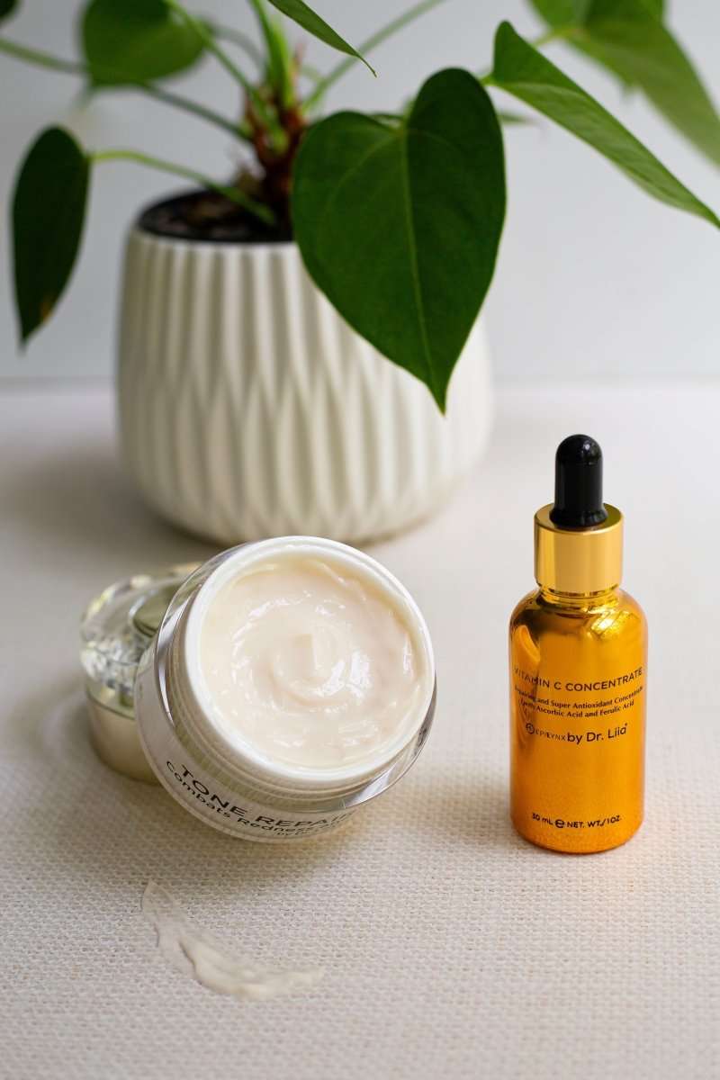 Brightening Vitamin C & Tone Repair Cream Set – Vegan, Gluten-Free Dark Spot & Hyperpigmentation Duo Cartsfy Inc.