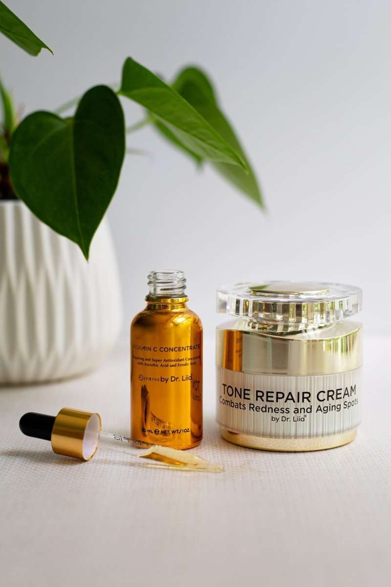 Brightening Vitamin C & Tone Repair Cream Set – Vegan, Gluten-Free Dark Spot & Hyperpigmentation Duo Cartsfy Inc.