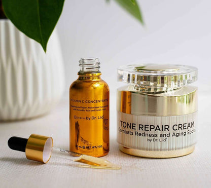 Brightening Vitamin C & Tone Repair Cream Set – Vegan, Gluten-Free Dark Spot & Hyperpigmentation Duo Cartsfy Inc.