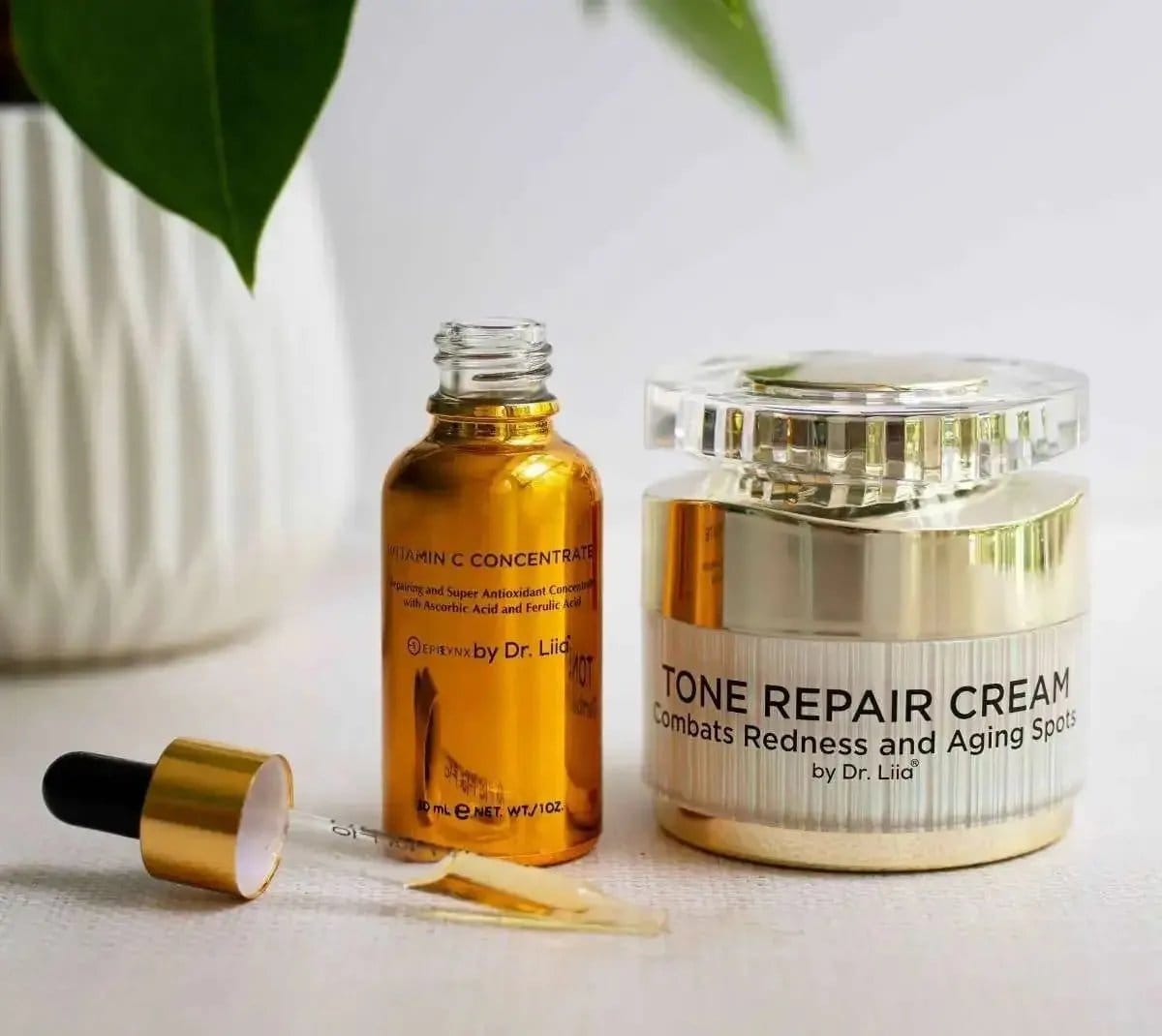 Brightening Vitamin C & Tone Repair Cream Set – Vegan, Gluten-Free Dark Spot & Hyperpigmentation Duo EpiLynx Default Title Default Title-