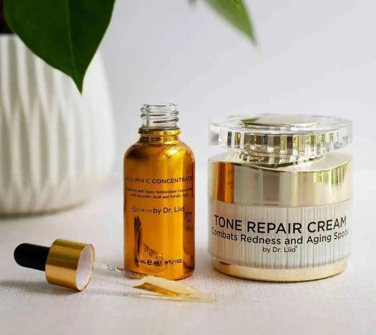 Brightening Vitamin C & Tone Repair Cream Set – Vegan, Gluten-Free Dark Spot & Hyperpigmentation Duo EpiLynx Default Title Default Title-