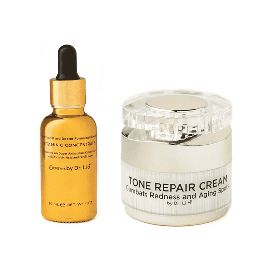 Brightening Vitamin C & Tone Repair Cream Set – Vegan, Gluten-Free Dark Spot & Hyperpigmentation Duo EpiLynx Default Title Default Title-
