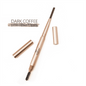 Epilynx brow-defining eyebrow pencil in dark coffee with swatch and capped pencil case.
