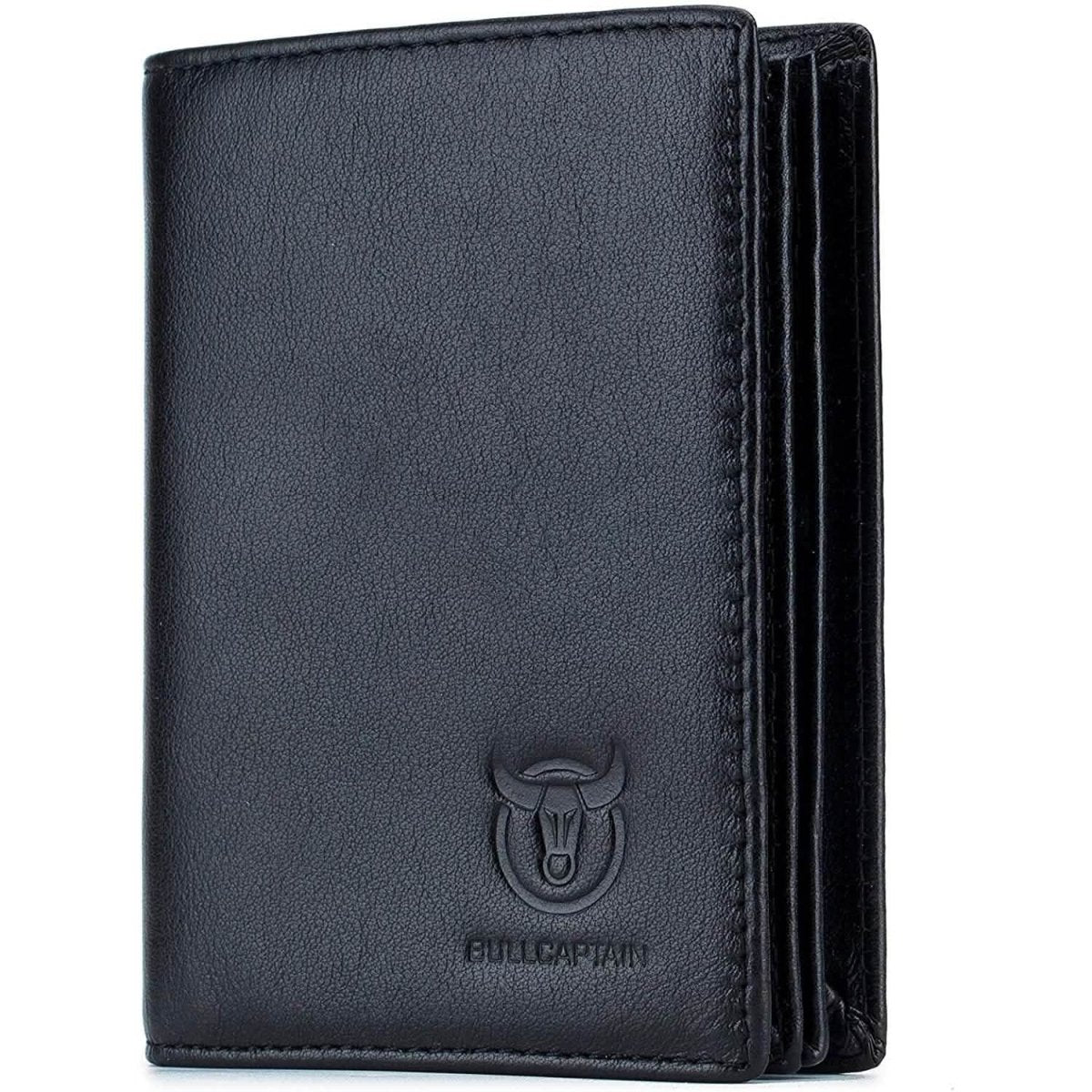 Bullcaptain Large Capacity Genuine Leather Bifold Wallet/Credit Card Holder - Cartsfy Inc.