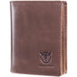 Bullcaptain Large Capacity Genuine Leather Bifold Wallet/Credit Card Holder - Cartsfy Inc.