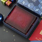 BULLCAPTAIN Men Genuine Leather Vintager RFID Blocking Anti-theft Wallet DailySale Red Brown Red-Brown-
