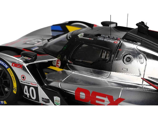 Cadillac V-Series.R #40 Louis Deletraz - Kamui Kobayashi - Jordan Taylor "Cadillac Wayne Taylor Racing" IMSA "24 Hours of Daytona" (2025) 1/18 Model Car by Top Speed Miniature Motors Default Title Default Title-