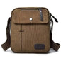 Canvas Travel Wallet Casual Messenger Bag DailySale Coffee Khaki Black Coffee-Khaki-Black-