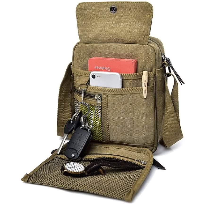 Canvas Travel Wallet Casual Messenger Bag Cartsfy Inc.
