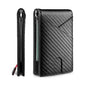 Carbon Fiber Rfid Men Wallets Bi-fold Vallet Billfold DailySale Black Blue Orange Black-Blue-Orange-