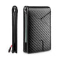 Carbon Fiber Rfid Men Wallets Bi-fold Vallet Billfold DailySale Black Blue Orange Black-Blue-Orange-