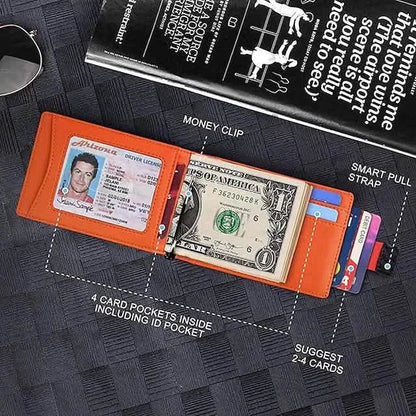 Carbon Fiber Rfid Men Wallets Bi - fold Vallet Billfold - Cartsfy Inc.