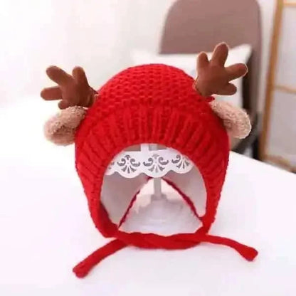 Cartoon Elk Baby Hat Winter Christmas Knitted Cartsfy Inc.