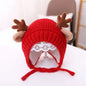 Cartoon Elk Baby Hat Winter Christmas Knitted