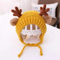 Cartoon Elk Baby Hat Winter Christmas Knitted