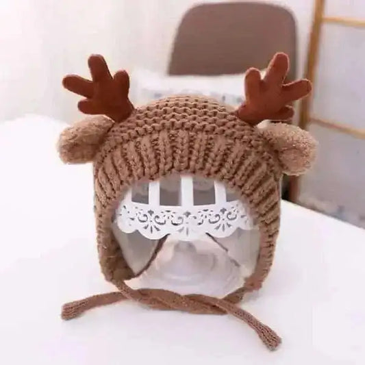 Cartoon Elk Baby Hat Winter Christmas Knitted Cartsfy Inc.