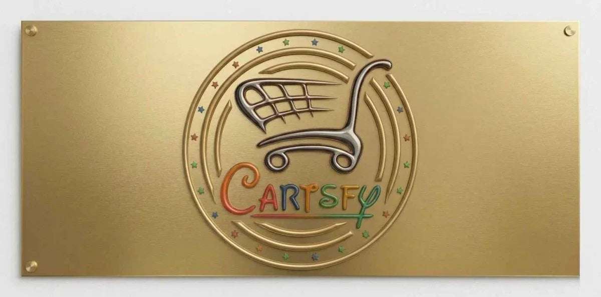 Cartsfy gift card with shopping cart logo