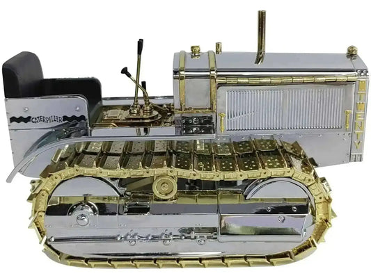 CAT Caterpillar Twenty Tractor "100th Anniversary" Chrome and Gold "Centennial Series" 1/16 Diecast Model by Diecast Masters Cartsfy Inc.